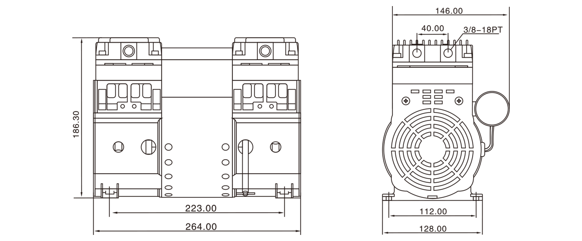 HP-200C活塞真空泵